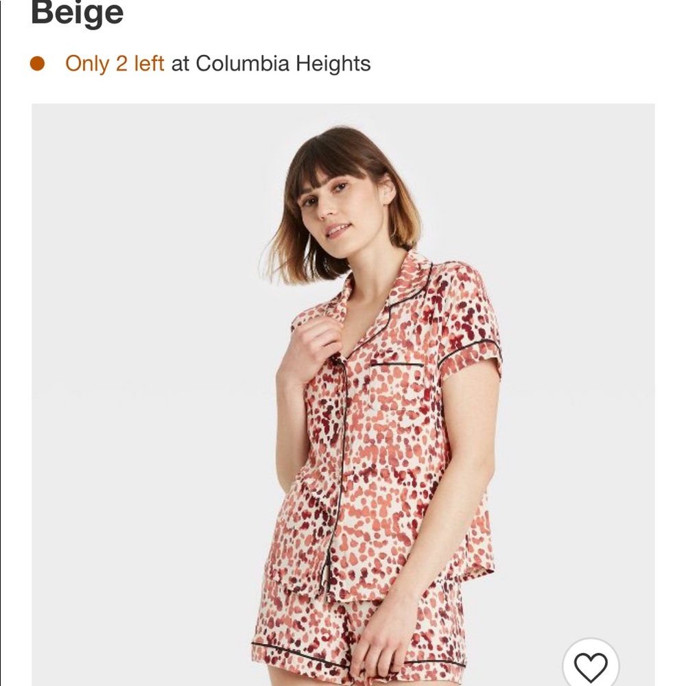 Red leopard pajama set!